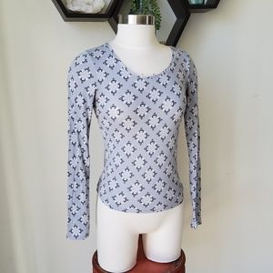 🎉Aeropostale Long Sleeve Knit Back Shirt